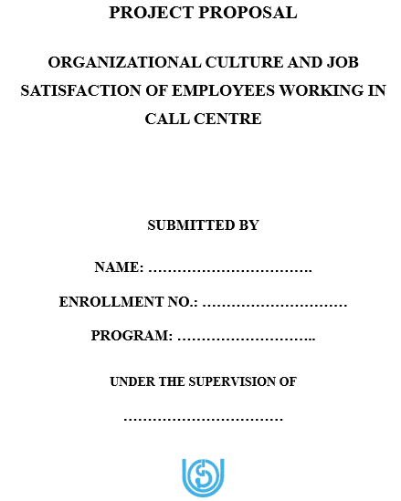 IGNOU Synopsis Front Page